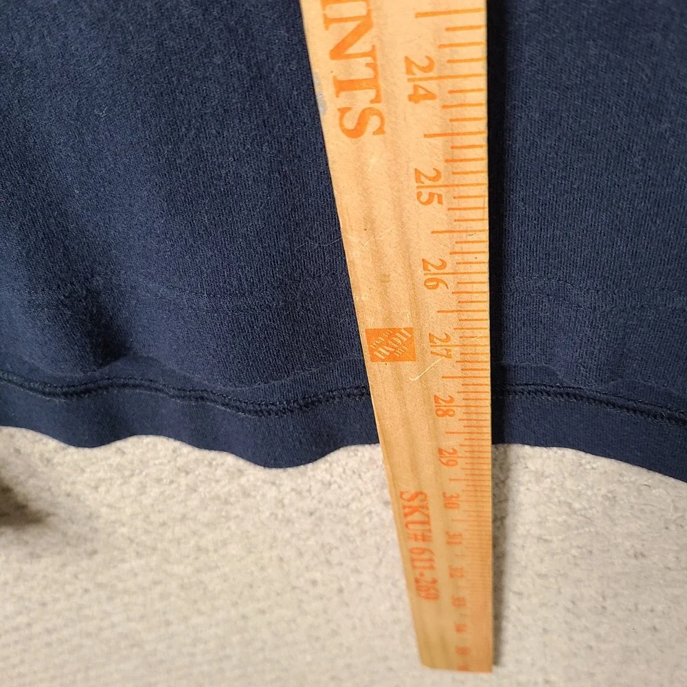 Banana Republic‎ Sweater Mens XL Navy Striped Quarter Zip Cotton Pullover Casual
